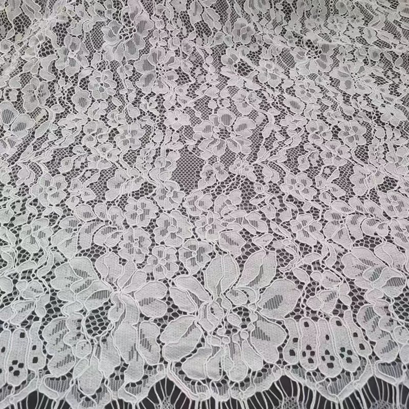 Lace Fabric Dress Eyelash Nylon for Women's Wear Wholesale Supplier 2